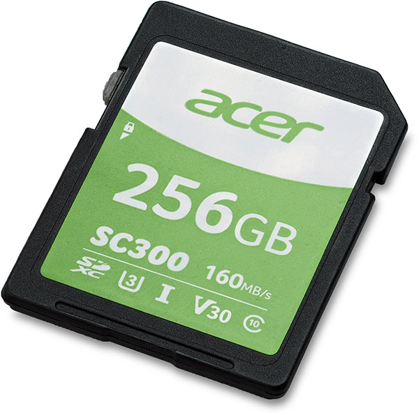 Acer SC300 UHS-I U3 V30 256GB SDXC Card