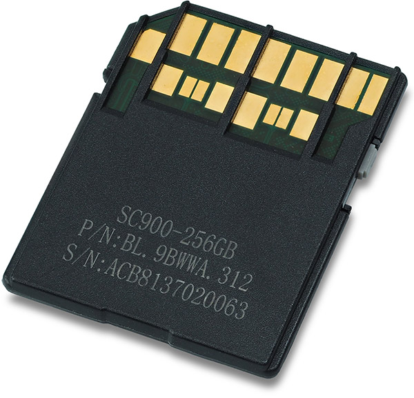 Acer SC900 UHS-II U3 V90 256GB SDXC Card back