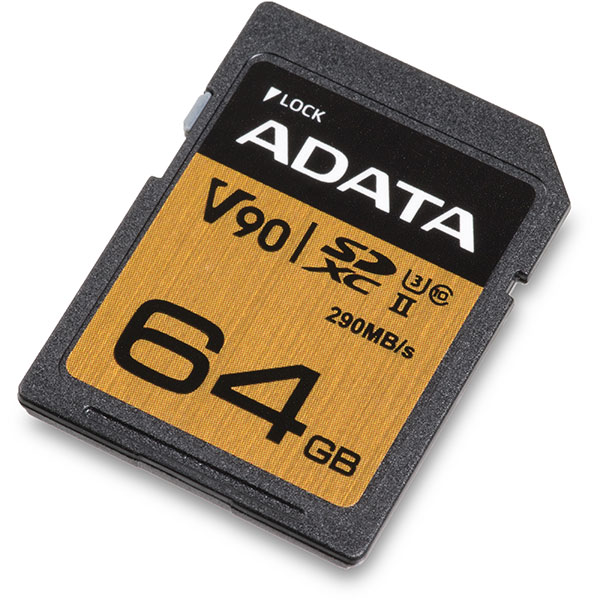 AData Premier One UHS-II V90 64GB SDXC Memory Card