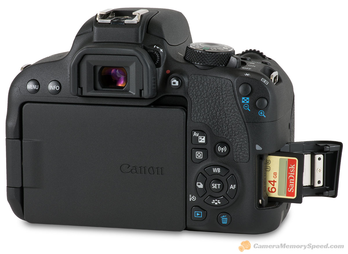 Canon EOS Rebel T7i / EOS 800D 24.2MP Digital SLR Camera - Black