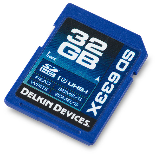 Delkin Elite 633x UHS-I U3 32GB SDHC Memory Card