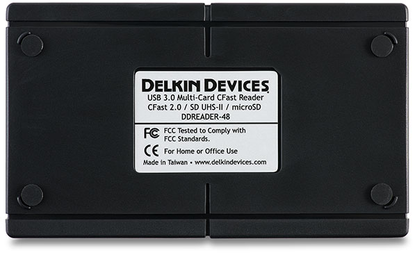 Delkin Devices Multi-Card CFast 2.0, SD UHS-II, microSD Card Reader Review DDREADER-48 bottom