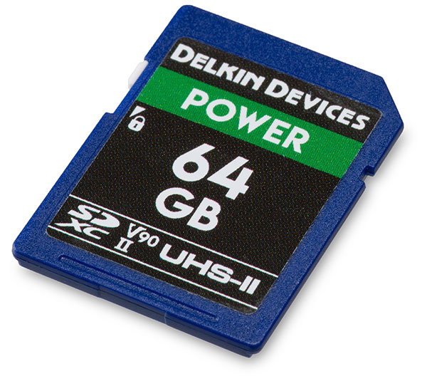 Delkin Power 2000x UHS-II U3 64GB SDXC V90 Memory Card