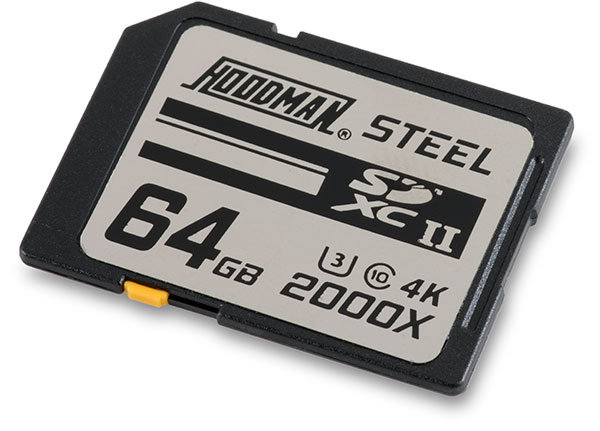 Hoodman Steel 2000x UHS-II U3 64GB SDXC Memory Card
