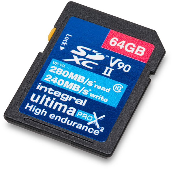 Integral UltimaPro X2 UHS-II 64GB SDXC V90 Memory Card