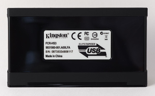 Kingston Memory Card Reader FCR-HS3 Bottom