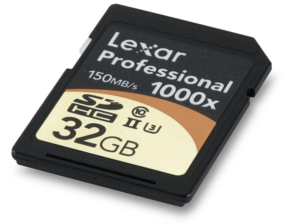 Lexar Professional 1000x UHS-II 32GB U3 SDHC Memory Card Front