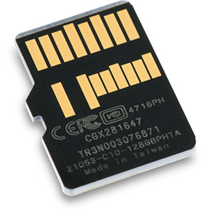 Lexar Professional 1000x UHS-II 128GB microSDXC Memory Card Back