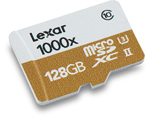 Lexar Professional 1000x UHS-II 128GB microSDXC Memory Card