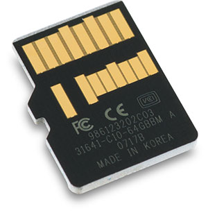 Lexar Professional 1000x UHS-II 64GB microSDXC Memory Card Back