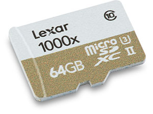 Lexar Professional 1000x UHS-II 64GB microSDXC Memory Card