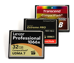 Lexar Professional 1066x, SanDisk Extreme Pro and Transcend 1000x are the fastest CF cards for Nikon D800