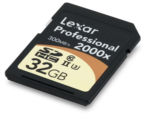 Lexar Professional 2000x UHS-II 32GB U3 SDHC Memory Card Front