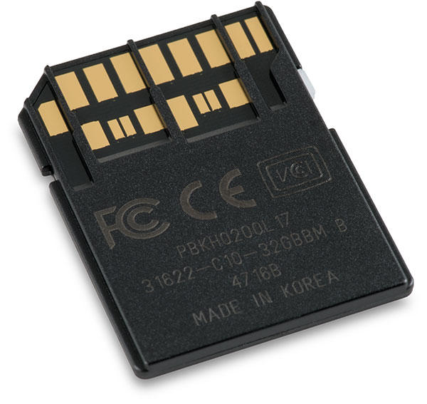Lexar Professional 2000x UHS-II 32GB Rev E SDHC U3 Memory Card Back