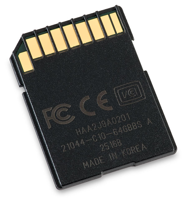Lexar Professional 633x 64GB UHS-I U1 SDXC Memory Card Back