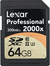 Lexar Pofessional 2000x 64GB UHS-II SD Card