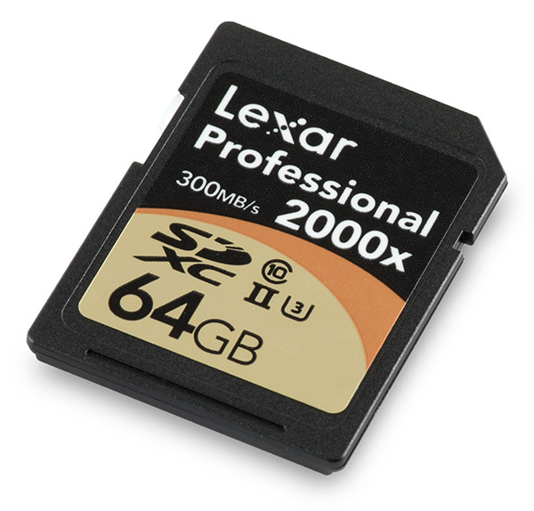 Lexar Professional 2000x UHS-II U3 64GB SDXC Memory Card