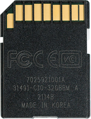 Lexar Professional 600x 32GB SDHC Memory Card Back