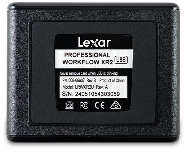 Lexar Professional Workflow XR2 XQD 2.0 Card Reader Bottom