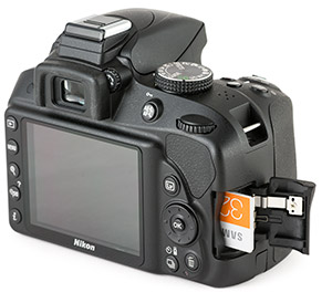Nikon D3300 Memory Card Slot