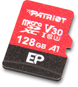 Patriot EP Series V30 A1 128GB microSDXC Memory Card