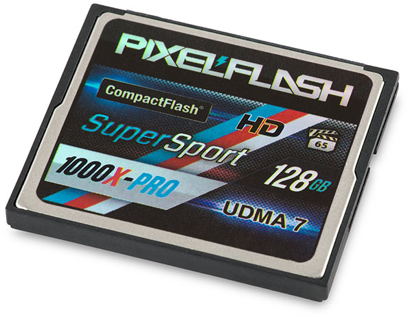 PixelFlash SuperSport 1000x-PRO 128GB CompactFlash Card