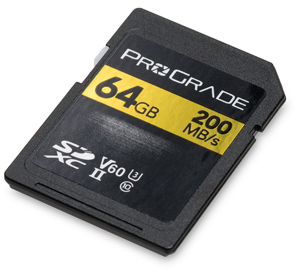 ProGrade 200MB/s UHS-II V60 64GB SDXC Memory Card