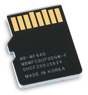 Samsung PRO Select 64GB microSDXC memory card back