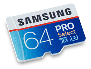 Samsung PRO Select 64GB microSDXC memory card