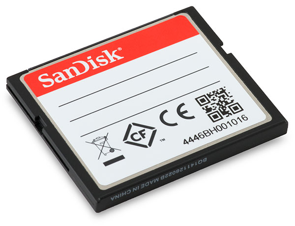 SanDisk Extreme Pro 160MB/s 256GB CompactFlash Card Back