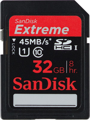 SanDisk Extreme 45MB/s SD Card