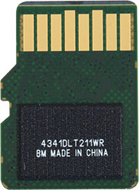 SanDisk Extreme Plus 80MB/s U3 MicroSDHC Card Back