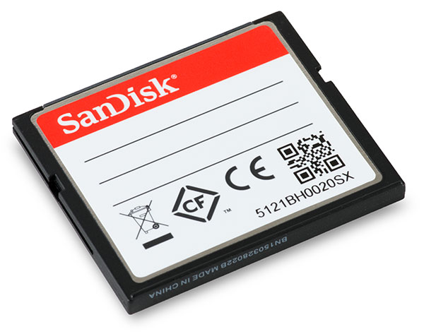 SanDisk Extreme Pro 160MB/s 64GB CompactFlash Card Back