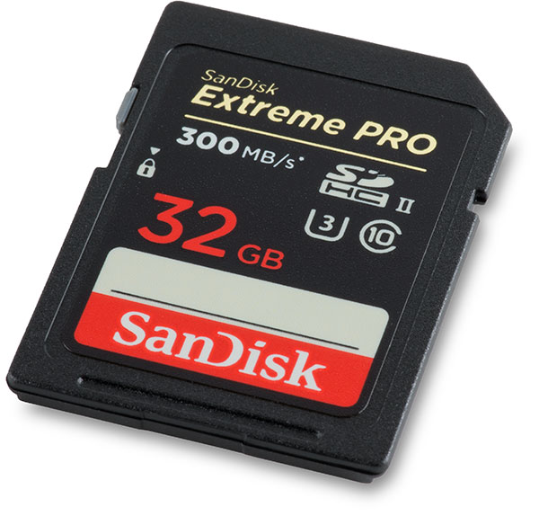 SanDisk Extreme Pro UHS-II 300MB/s 32GB SDHC Card