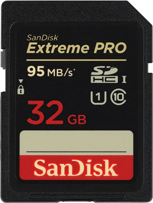 SanDisk Extreme Pro 95MB/s SD Card