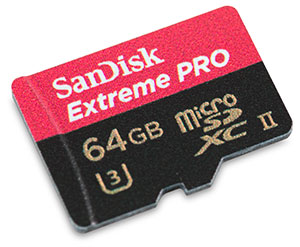 SanDisk Extreme Pro 275MB/s UHS-II U3 64GB microSDXC Card