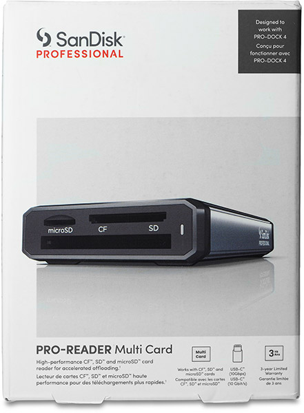 SanDisk Professional PRO-READER Multi Card Reader package