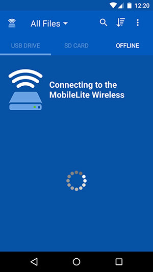 Connecting to MobileLite G2 Network