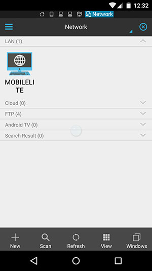 Browsing MobileLite G2 in ES File Explorer