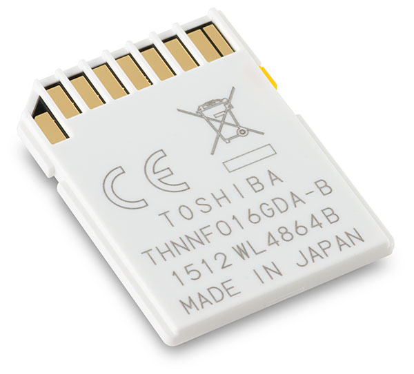Toshiba NFC Card 16GB SD Card Back