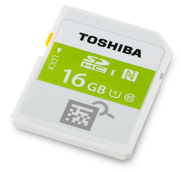Toshiba NFC UHS-I 16GB Memory Card Front