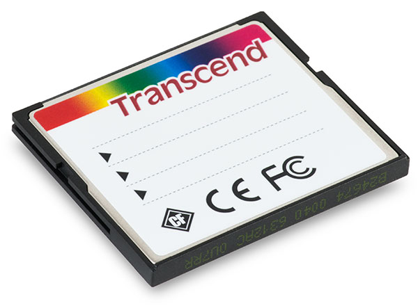 Transcend 1000x 128GB CompactFlash Memory Card Back