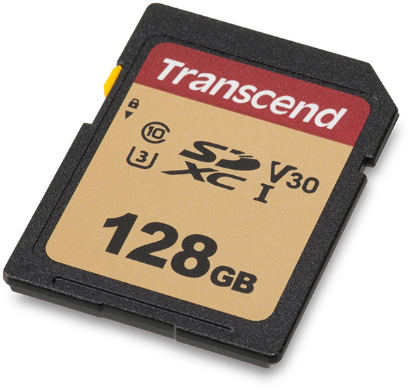 Transcend 500S V30 128GB SDXC Memory Card