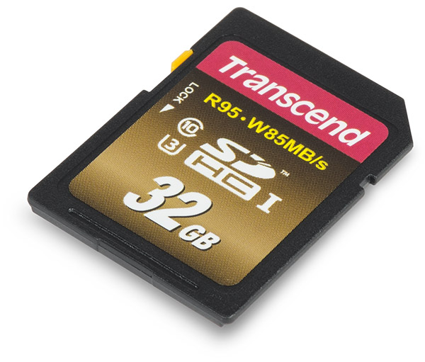 Transcend U3 95/85 MB/s 32GB SDHC Memory Card