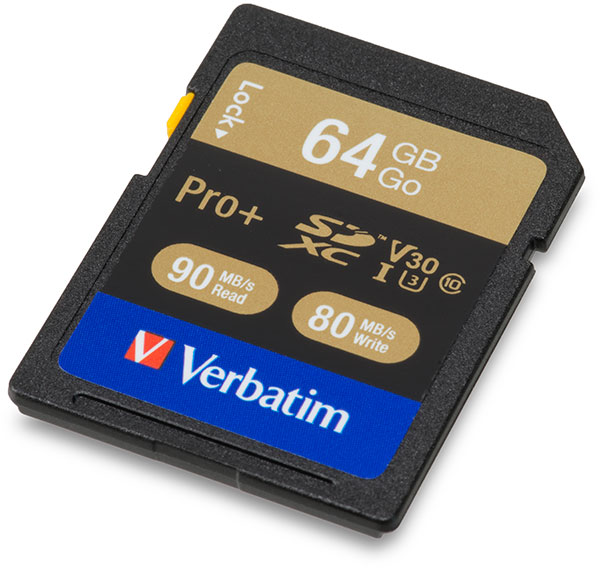 Verbatim Pro Plus V30 64GB SDXC Memory Card