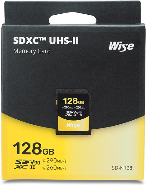 Wise Advanced SD-N UHS-II 128GB card package